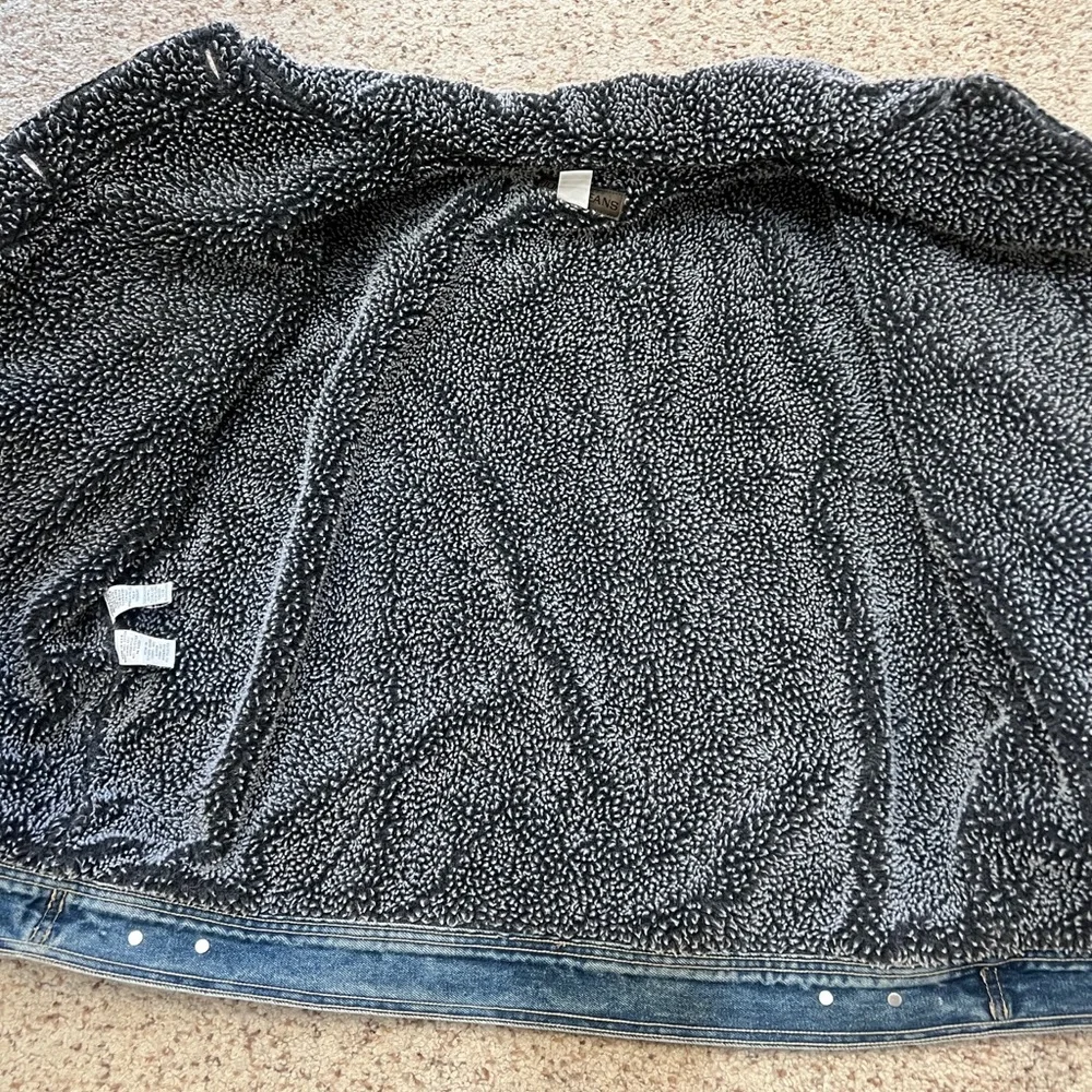 Vintage Jones Jeans Heavyweight Denim‎ Blue Jacket Men’s S Sherpa Lined Medium
